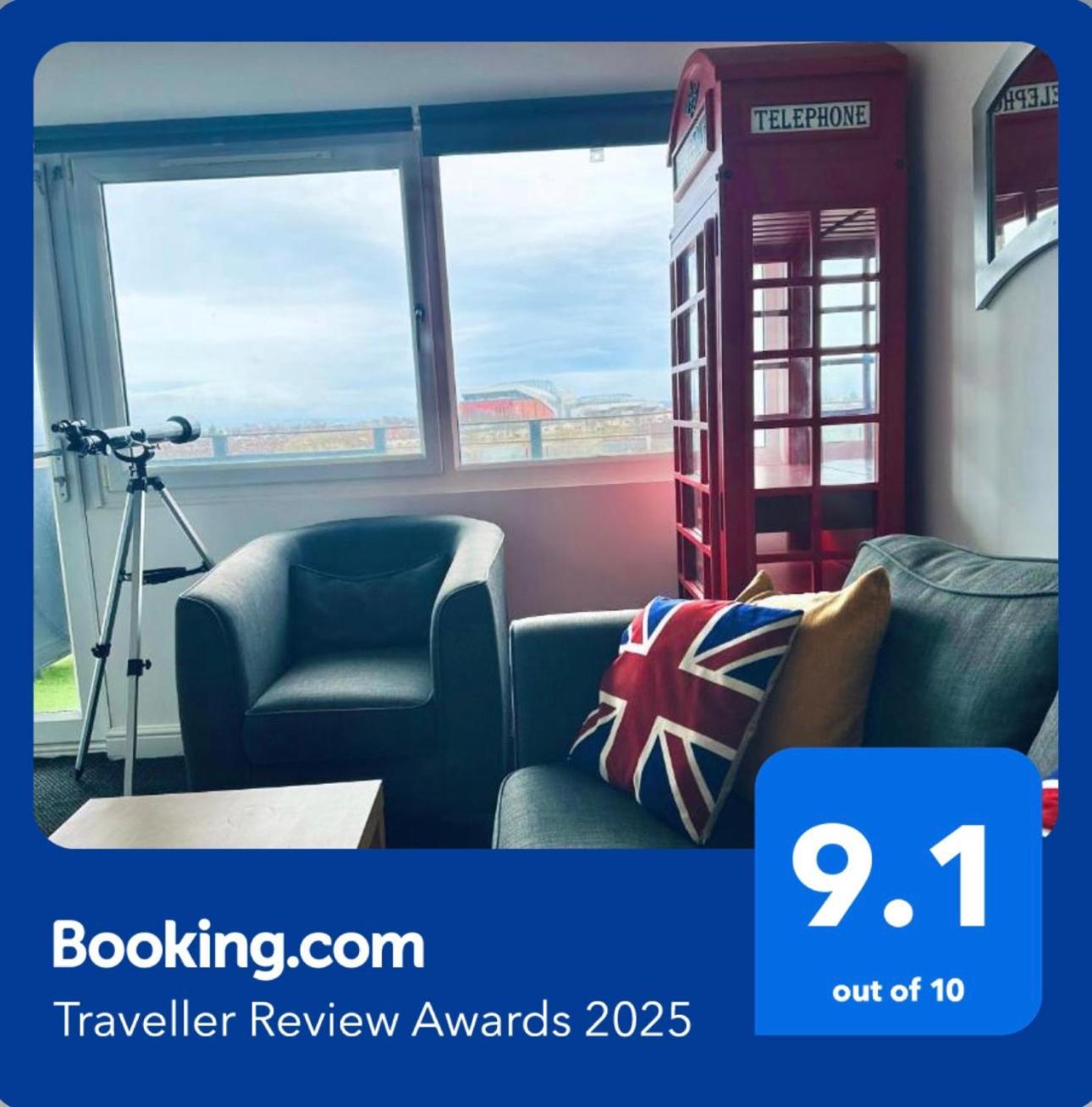 Unique View Of Anfield Stadium - Charming 2 Bedroom Apartment In Liverpool With Parking Εξωτερικό φωτογραφία